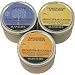 Aromatherapy Candles- Lavender, Lemongrass & Orange, Tangerine & Lavender- made with 100% pure essential oils - 3oz each