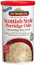 Old Wessex Ltd. Scottish Style Porridge Oats, 18.5-Ounce Canisters (Pack of 12)
