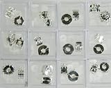 24 Clip Lock Stopper Beads Shiny Silver Euro 12 Mixed Kits with Silicone Rubber Spacers Compatible with Pandora, Biagi, Troll, Chamilia, Caprice, Dione Chains, Chain Not Included