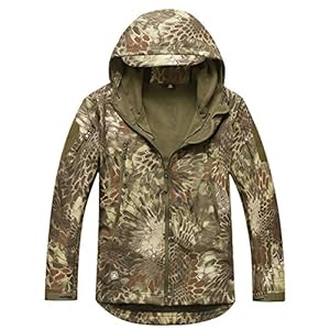 Reebow Gear Military Special Ops Soft Shell Tactical Jacket Highland Camo XXL