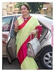 Sarees - Green and pink