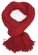 Handmade Acrylic Scarf - Deep Apple Red - Gift Idea for Men (100% Braided By Hand)
