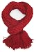 Handmade Acrylic Scarf - Deep Apple Red - Gift Idea for Men (100% Braided By Hand)