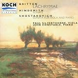 Britten: Lachrymae op 48; Hindemith: Viola Sonata op 11 No 4; Shostakovich Viola Sonata (Koch)