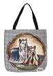 Yorkshire Terrier "Yorkie" Dog Tote Shopping Bag 17" x 17"