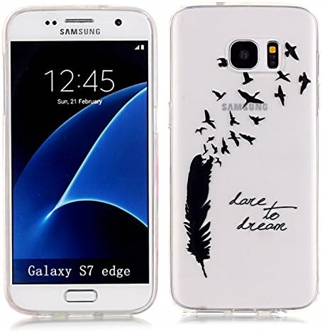 Galaxy S7 Edge Cell Phone Case, ESKK® Fashion Slim Fit Flexible Soft TPU Shockproof Protective Cover Case for Samsung Galaxy S7 Edge SM-G935 (Dream)