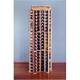 Wine Cellar Innovations Super Premium Redwood Curved Corner for 84 Bottles