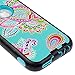 iPhone 6 Case, iPhone 6s Case,AnnBay 3 Layers Hybrid High Impact Shock Absorbing Bumper Full Body Heavy Duty Hybrid Slim Fit Armor Case Cover with Totem Flower Pattern for iphone 6/6s(Blue)