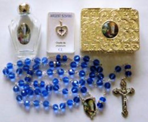 Our Lady of Lourdes Virgin Mary Catholic Heart Warming Gift Set