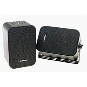 AUDIOSOURCE 4" 3-WAY IN/OUTDOOR SPKRS.-BLK. - 4" 3-Way 50-Watt Indoor/Outdoor Speakers ( LS-100 )