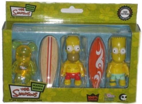 Simpsons Qee 3-Pack SDCC08 Exclusive Figure Set