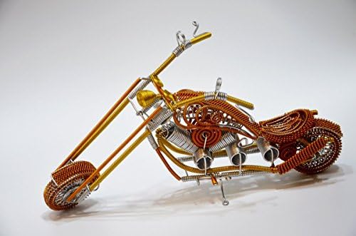 FingersStudio 44cm Aluminum Classic Motorcycle Sculpture, Harley-Davidson- best men's gear, home decor, collection &amp; gift idea