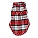 HAPIPET DDLBiz Cute Pet Dog Puppy Clothes Shirt Size XS/S/M/L Blue Red Color (XSmall, red)