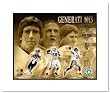 Achie Manning, Peyton Manning and Eli Manning New Orleans Saints, Indianapolis Colts and New York Giants NFL Double Matted 8x10 Photograph Manning Generations