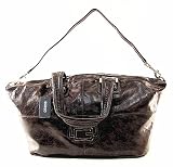 Guess Alouette Large Satchel Brown Vinyl Ladies Handbag