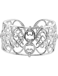 1/3 ct tw Diamond Cuff Bracelet in Sterling Silver