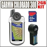 Garmin Colorado 300 Bilingual Handheld GPS Unit Plus 2GB Accessory Outfit - Garmin AGAR300K1