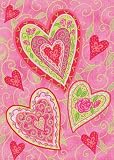 Lovely Hearts Garden Flag