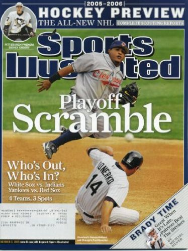 Sports Illustrated October 3, 2005 Ronnie Belliard/Cleveland Indians & Paul Konerko/Chicago White Sox, Tom Brady/New England Patriots, Hockey Preview