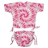 Ultimate Swim Diaper Tie-dye Rashguard Set by Iplay - Pink - 6 Mths