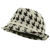 Knit Short Brim Fedora Hat - White W19S36E