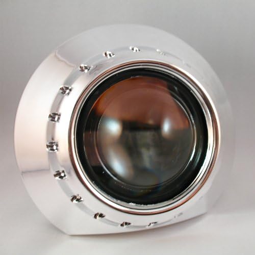 AutoTechSalon E46 E46-R Extended Premium Chrome Projector Shrouds Headligt Retrofit 1 Pair