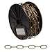 Campbell 0722003 Decorator Chain on Reel, Antique Brass, #10 Trade, 0.135" Diameter, 40' Length, 35 lbs Load Capacity