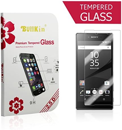 Xperia Z5 Screen Protector, BULLKIN® [Tempered Glass] Most Durable [Easy-Install Wings] Sony Xperia Z5 Rounded Edge Glass Screen Protector