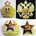 Russian USSR Soviet 5 badges set * Star Eagle Anchor * Hat Pin Cap Badge Kokarda* xm.bg.5