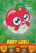 BABY LUVLI Monsters - Series 2 Moshi Monsters Mash Up Trading Card.