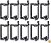 Arlington LV1-10 Low Voltage Mounting Bracket, 1-Gang, Black, 10-Pack