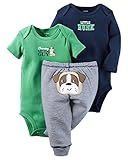 カーターズ Carter's ボディスーツ ＆ パンツ 3点セット & ベビー・デポ モスリン ウォッシュクロス 3-Piece Little Character Set 24M (83-86cm) 