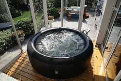 M Spa B130 Portable Hot Tub 4 Person 128 Jets Bubble w/Cover