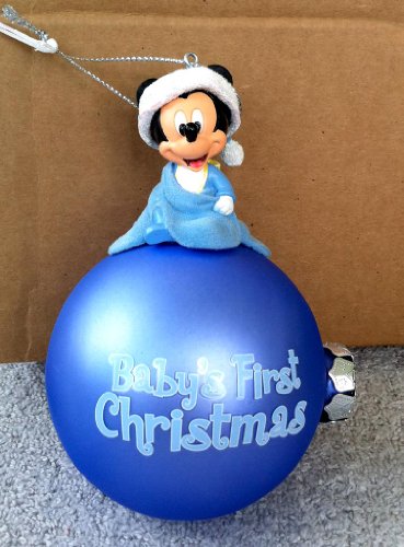 Disney First Christmas Mickey Mouse Ornament Baby Disney First Christmas Mickey Mouse Ornament Baby