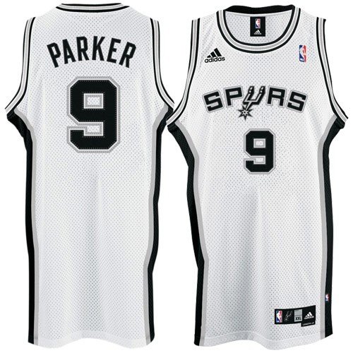 adidas San Antonio Spurs #9 Tony Parker White Home Swingman Basketball Jersey (XX-Large)