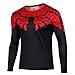 Afoxsos Men's Long Sleeves Crewneck Super Hero The Flash T-Shirt