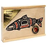 SeaBear Wood Box with Smoked Keta Chum, 4-Ounce Units   (Pack of 2)