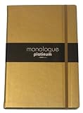 Grandluxe Gold Platinum Monologue Ruled Notebook, Medium, 3.5 x 5.5 Inches