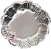 Heavy Duty Aluminum Decorative Round Tray. Flower Design.