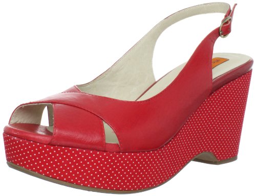 Miz Mooz Women's Kegan Slingback Pump,Red,41 EU/10 M US