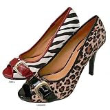 Glaze by Adi Animal Print Peep Toe Pumps