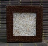 Black Tai Exotic Himalayan Salt: BROWN Faux Crocodile Container- Medium Grade Queen (2 lbs)