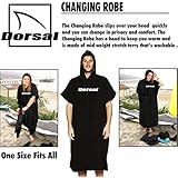 Dorsal Surf Changing Poncho Robe Towel - Black