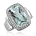 Cushion Cut Checkerboard Natural Green Amethyst title=