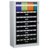 Axcess Multimedia Tambour Door Cabinet, 5 Drawers, 40H x 39W x 18D