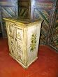 Antique Armoire Floral Painted Teak Cabinet Jaipur Chest Side Table