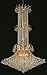 Elegant Lighting Value Toureg Collection Chandelier D:44in H:72in Lt:20 Gold Finish (Elegant Cut Crystals) Gold