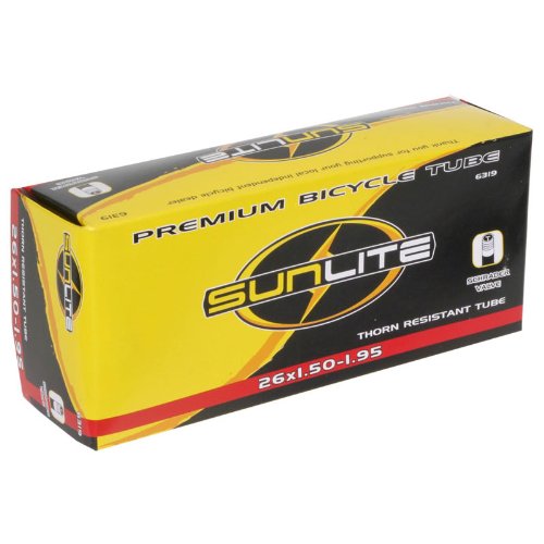 Sunlite Thorn Resistant Bicycle Tube 26 x 1.50-1.95 32mm PRESTA Valve On Sale