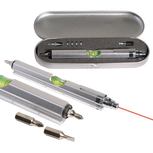 COOL REAL TOOL! Magnetic Laser Level With Screwdriver and Case. Constructed Of Heavy Duty Aluminum.