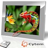 Cytem VX10-album silber 2GB, Digitaler Bilderrahmen 26,4 cm (10.4 Zoll) (800x600 / 4:3), Echte Zufallswiedergabe, Ordnerbasierte Diaschau, Diaschau Fortsetzen nach Standby
